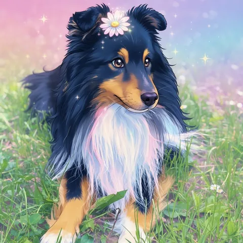 Kawaii artwork generated with Mochi