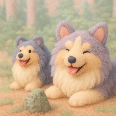 Kawaii artwork generated with Mochi